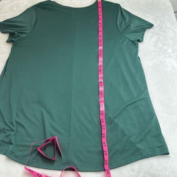 Ava & Viv Green Short Sleeve Loose Fit T-Shirt Size X - Picture 7 of 8